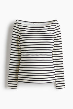 H&M - Women White MAMA Boat-Neck Top
