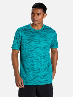 Puma - Run Graphics Men Green T-shirts