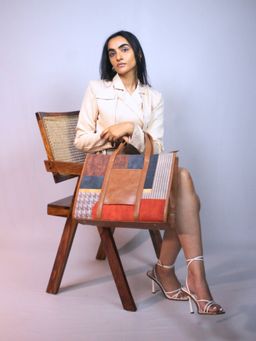 FETTI - Statement Tote Bag - Shades of Brown (L)