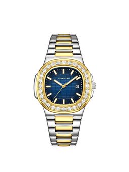Giordano - Men Crystal Bezel Blue Dial Round Analog Watch - GZ-50137 (M)