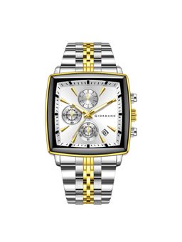 Giordano - Men Multi Function White Dial Square Analog Watch - GZ-50138 (M)