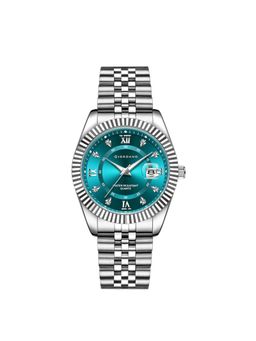 Giordano - Men Crystal Indices And Fluted Bezel Blue Dial Round Analog Watch - GZ-50139 (M)