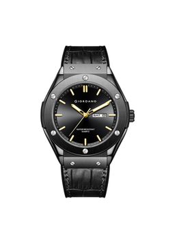 Giordano - Men Day-Date Function and Quartz Movement Black Dial Round Analog Watch - GZ-50142 (M)