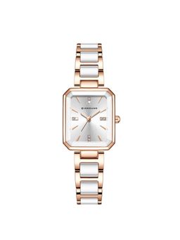 Giordano - Women Crystal Markers Silver Dial Square Analog Watch - GZ-60101 (M)