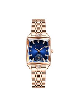 Giordano - Women Crystal Hour Markers Blue Dial Square Analog Watch - GZ-60102 (M)