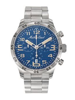 Mathey-Tissot - Men Type 21 Titanium Blue Dial Round Analog Watch - H1821CHT2 (M)