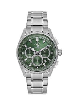 Santa Barbara Polo & Racquet Club - Men Quartz Green Dial Round Analog Watch - SB.1.10634-4 (M)