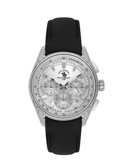 Santa Barbara Polo & Racquet Club - Men Quartz Silver Dial Round Analog Watch - SB.1.10635-1 (M)