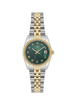 Santa Barbara Polo & Racquet Club - Women Quartz Green Dial Round Analog Watch - SB.4.10016-5 (M)