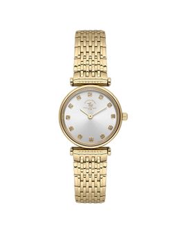 Santa Barbara Polo & Racquet Club - Women Quartz Silver Dial Round Analog Watch - SB.4.10019-3 (M)