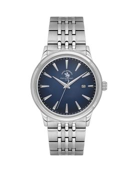 Santa Barbara Polo & Racquet Club - Men Quartz Blue Dial Round Analog Watch - SB.4.10021-4 (M)