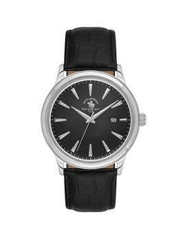 Santa Barbara Polo & Racquet Club - Men Quartz Black Dial Round Analog Watch - SB.4.10022-2 (M)