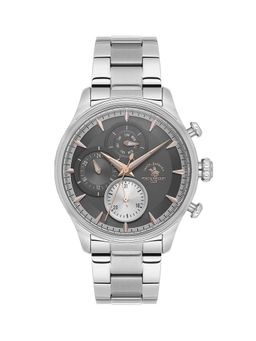 Santa Barbara Polo & Racquet Club - Men Quartz Grey Dial Round Analog Watch - SB.4.10023-4 (M)