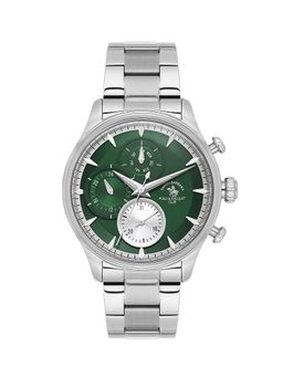 Santa Barbara Polo & Racquet Club - Men Quartz Green Dial Round Analog Watch - SB.4.10023-5 (M)