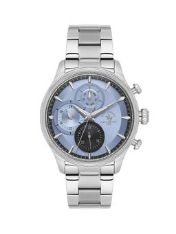Santa Barbara Polo & Racquet Club - Men Quartz Blue Dial Round Analog Watch - SB.4.10023-6 (M)