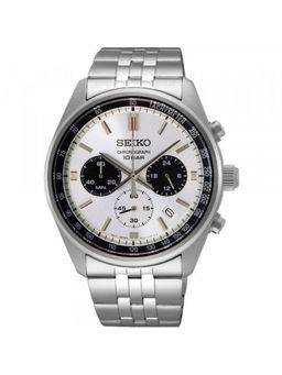 SEIKO - Men Quartz Chronograph White Dial Round Analog Watch - SSB425P1 (M)