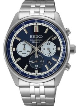 SEIKO - Men Quartz Chronograph Blue Dial Round Analog Watch - SSB427P1 (M)