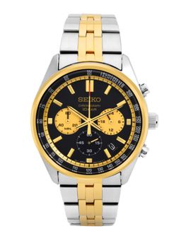 SEIKO - Men Quartz Chronograph Black Dial Round Analog Watch - SSB430P1 (M)