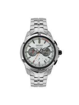 SEIKO - Men Quartz Chronograph White Dial Round Analog Watch - SSB433P9 (M)