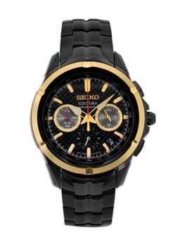 SEIKO - Men Quartz Chronograph Black Dial Round Analog Watch - SSB442P1 (M)