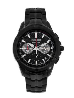 SEIKO - Men Quartz Chronograph Black Dial Round Analog Watch - SSB443P1 (M)