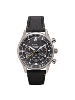 SEIKO - Men Quartz Chronograph Black Dial Round Analog Watch - SSB449P1 (M)