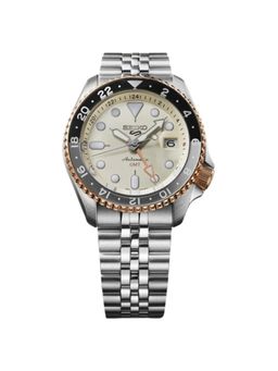 SEIKO - Men 5 Sports Beige Dial Round Analog Watch - SSK046K1 (M)