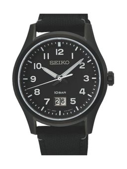 SEIKO - Men Solar Dress Black Dial Round Analog Watch - SUR571P1 (M)
