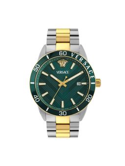 VERSACE - Men Greca Urban Green Dial Round Analog Watch - VEYCA0524 (M)