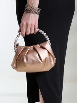 Inc.5 - Women Gold Trendy Handbag