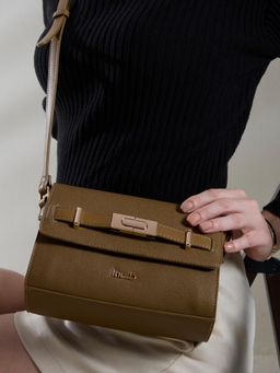 Inc.5 - Women Stylish Tan Sling Bag