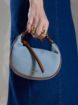 Inc.5 - Women Blue Textured Sling Bag