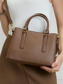 Inc.5 - Women Brown Handbag with Detachable Strap