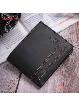 Red Tape - Men Black Genuine Leather Wallet