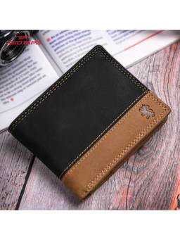 Red Tape - Men Black-Tan Leather Wallet