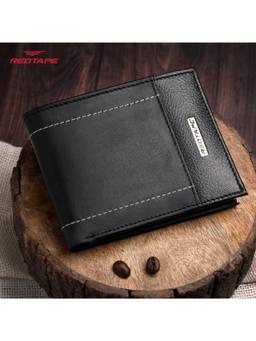 Red Tape - Men Black Genuine Leather Wallet