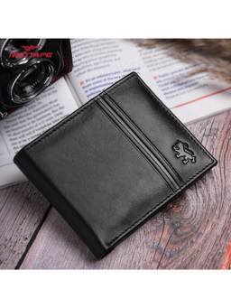Red Tape - Men Black Genuine Leather Wallet