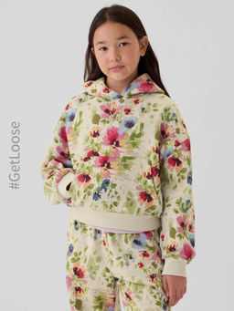 GAP - Girls Floral Printed Relaxed Hoodie
