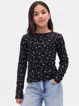 GAP - Girls Floral Printed Full Sleeve Round Neck Top