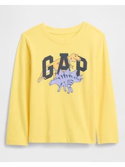 GAP - Boys Logo Printed Cartoon Relaxed Fit Full Sleeve T-shirt