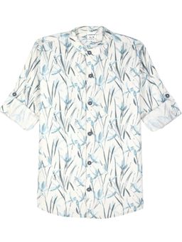 CHARCHIT - Boys Full Sleeves Floral Printed Shirt - Blue