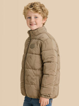 U.S. POLO ASSN. - Kids Boys Solid Regular Fit Puffer Hooded Jacket