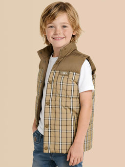 U.S. POLO ASSN. - Kids Boys Checked Regular Fit Jacket