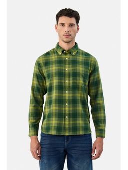 Snitch - Green Checks Full Sleeves Regular Casual Shirt