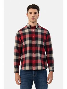 Snitch - Red Checks Full Sleeves Regular Casual Shirt