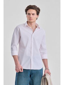 Snitch - Pink Stripes Full Sleeves Slim Casual Shirt