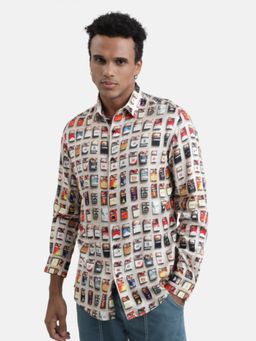 Bene Kleed - Men Multi-Color Graphic Printed Spread Collar Casual Shirt