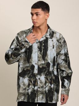 Bene Kleed - Men Multi-Color Opaque Abstract Printed Casual Shirt