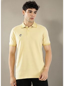 Omtex - Yellow Flex Solid Polo T-shirt