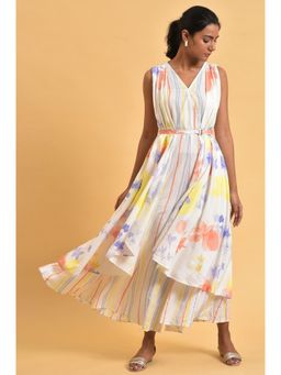 W - Floral Jumpsuit White (Set of 2)